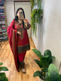 Karwachauth Special Maroon Suit
