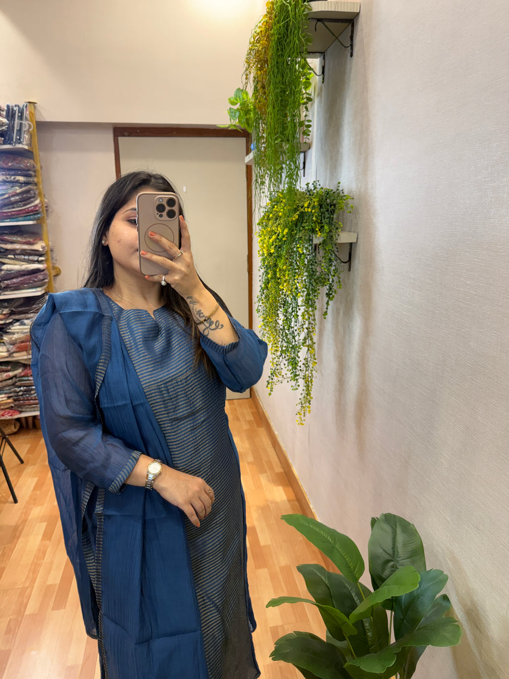 Banarasi Mul chanderi Suit